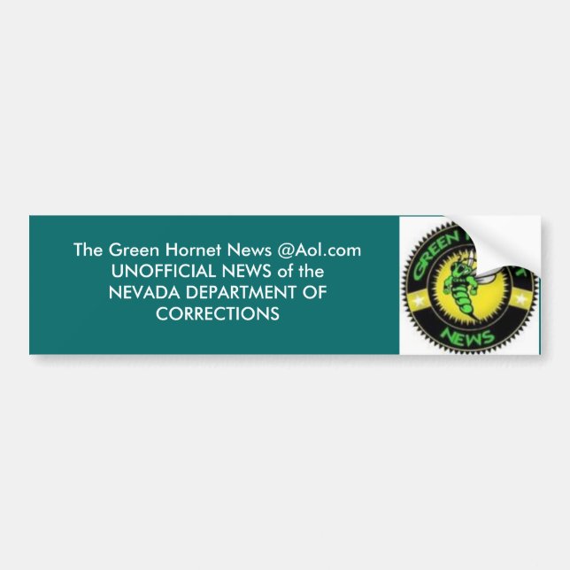 THE GREEN HORNET NEWS BUMPER STICKER (Front)