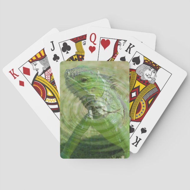 The Green Iguana Playing Cards (Back)