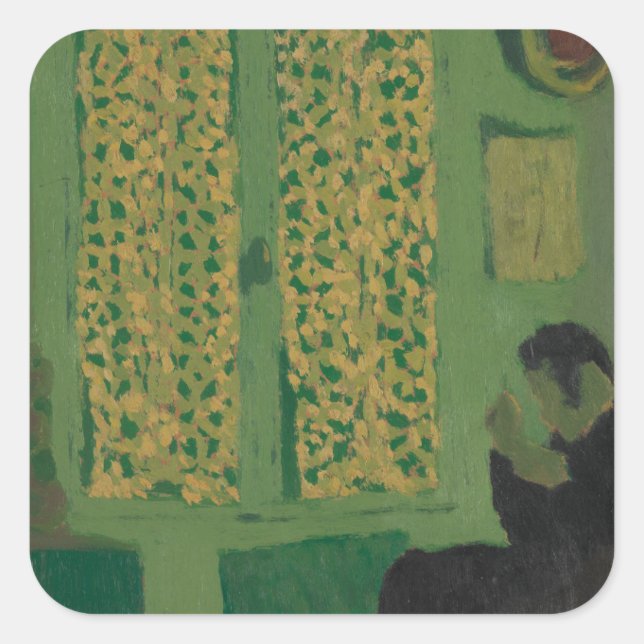 The Green Interior Square Sticker (Front)