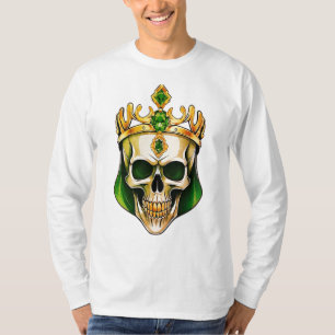 The Green King Skull with a Jewelled Crown T-Shirt