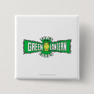 The Green Lantern Corps - Green Logo 2 Inch Square Button