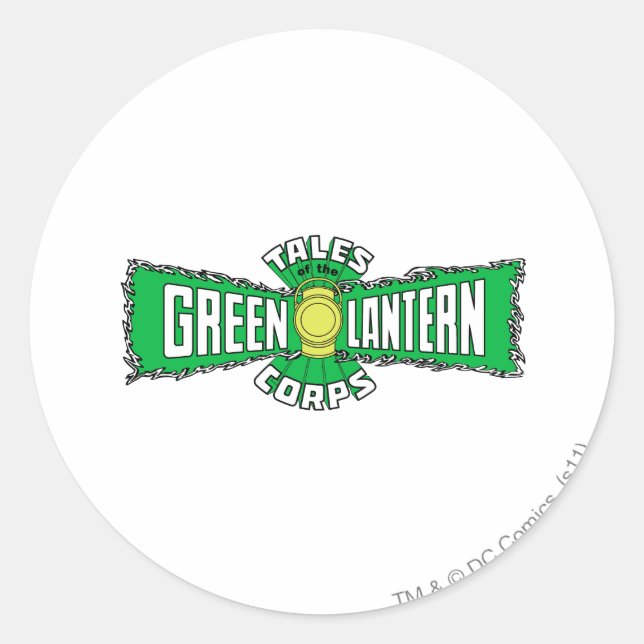 The Green Lantern Corps - Green Logo Classic Round Sticker (Front)
