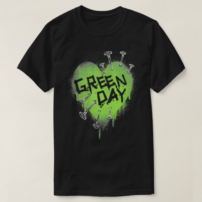 The Green Love Nails T-Shirt (Design Front)