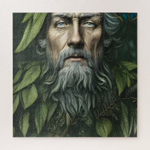 The Green Man Folklore Deity Jigsaw Puzzle