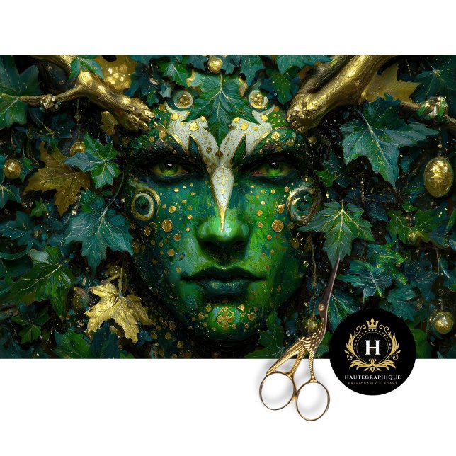 The Green Man – Mythical Forest Guardian Decoupage Tissue Paper (Creator Uploaded)