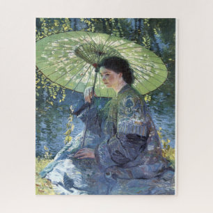 The Green Parasol by Guy Rose Art Jigsaw Puzzle