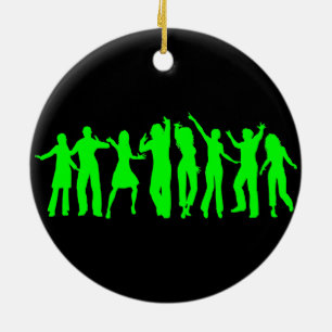 The Green Party Ceramic Ornament