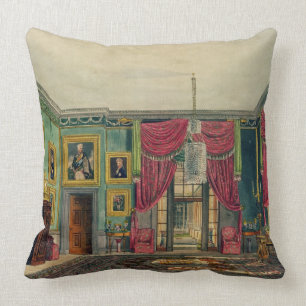 The Green Pavilion, Frogmore House, from 'The Hist Throw Pillow