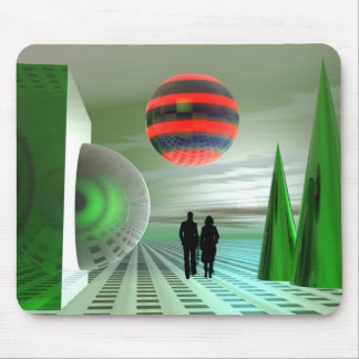 The green planet mouse pad