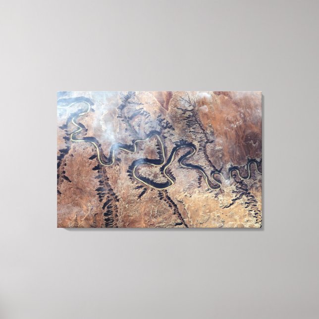 The Green River And Its Tributary Canyons In Utah Canvas Print (Front)