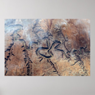 The Green River And Its Tributary Canyons In Utah Poster
