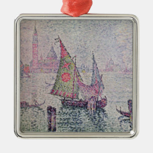 The Green Sail, Venice, 1904 Metal Ornament