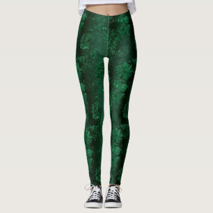 The Green Velvet  Series Design 8  Leggings