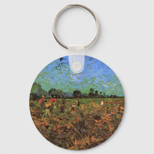 The Green Vineyard by Vincent van Gogh Keychain