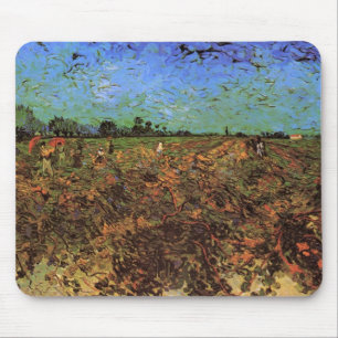 The Green Vineyard by Vincent van Gogh Mouse Pad