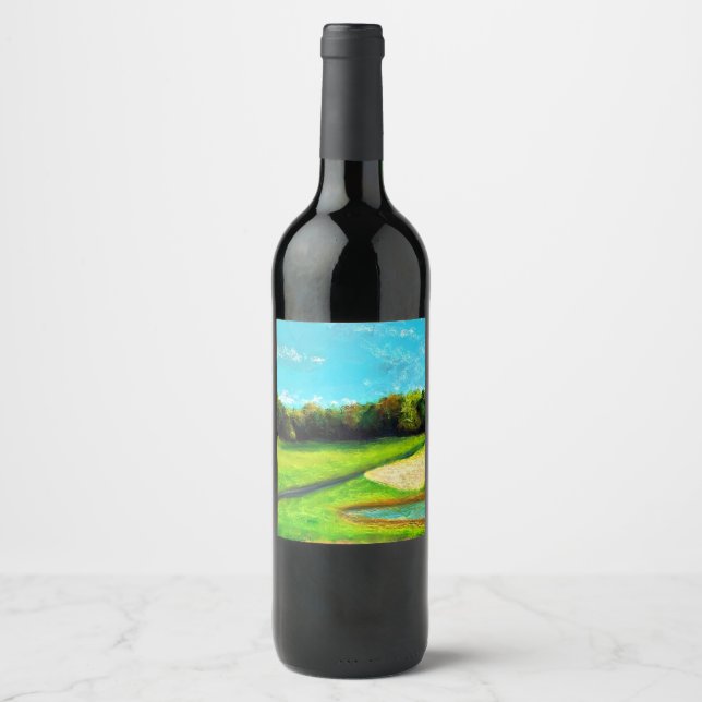 The Green Wine Label (Front)