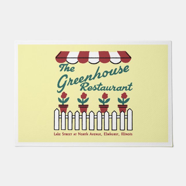 The Greenhouse Restaurant, Elmhurst, Illinois Doormat (Front)
