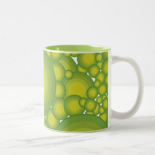 The Greens bubbles Two-Tone Coffee Mug