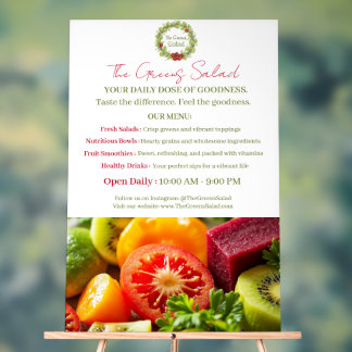 The Greens Salad Acrylic Sign