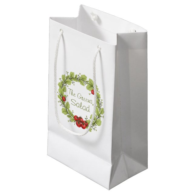 The Greens Salad Small Gift Bag (Front Angled)
