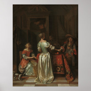 The Greeting - Pieter de Hooch Fine Art Poster