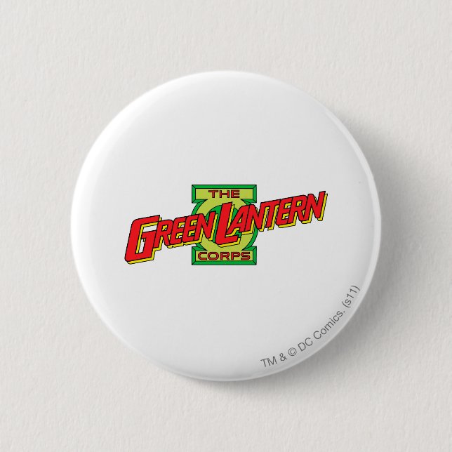 The Gren Lantern Corps Logo 2 Inch Round Button (Front)