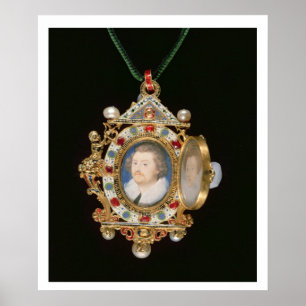 The Gresley Jewel, with miniature portraits of Sir Poster