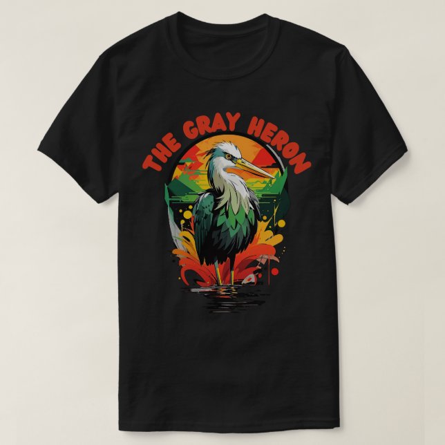 the grey heron T-Shirt (Design Front)
