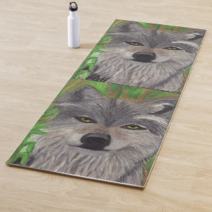 THE GREY WOLF YOGA MAT
