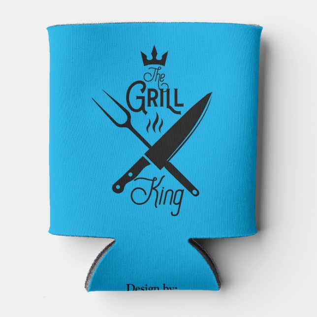 The grill king; bbq; barbeque; cook; grills can cooler (Front)