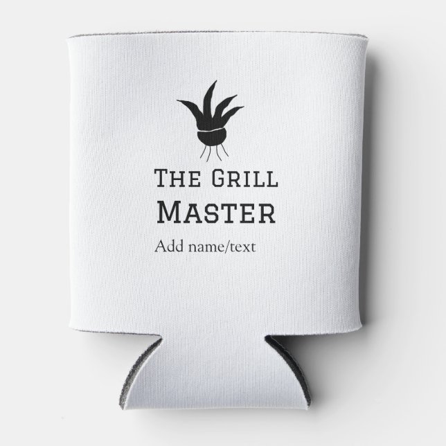 The grill master add name text cooking best barequ can cooler (Front)