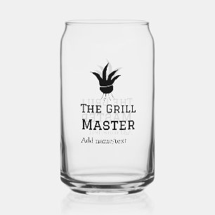 The grill master add name text cooking best barequ can glass