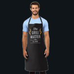 The Grill Master Editable Colour Personalized Apro Apron<br><div class="desc">This lovely design can be customized to your favourite colour combinations. Matching adult and junior designs available. Makes a great gift! Find stylish stationery and gifts at our shop: www.berryberrysweet.com.</div>
