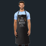 The Grill Master Editable Colour Personalized Apro Apron<br><div class="desc">This lovely design can be customized to your favourite colour combinations. Matching adult and junior designs available. Makes a great gift! Find stylish stationery and gifts at our shop: www.berryberrysweet.com.</div>