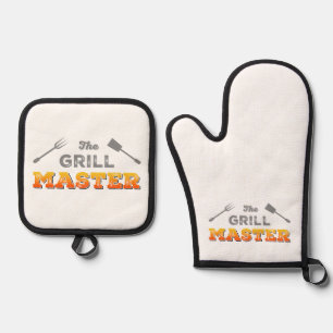 The Grill Master Pit Boss BBQ Oven Mitt & Pot Holder Set