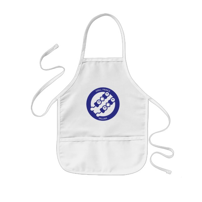 The Grill Prince Personalized Kids Apron (Front)