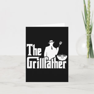The Grillfather Funny Bbq Design For Dads  Card