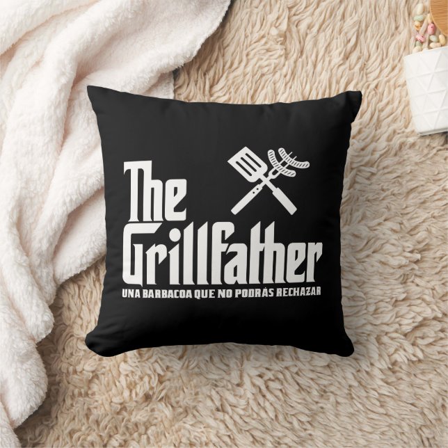 The Grillfather Throw Pillow (Blanket)