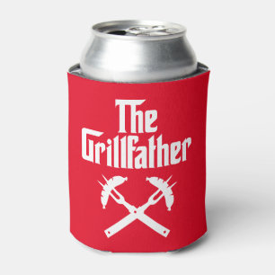 The Grillfather With Hot Dogs Can Cooler