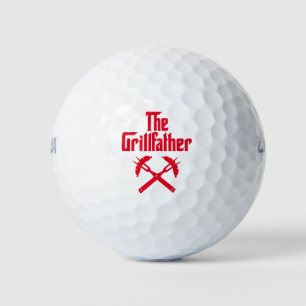 The Grillfather With Hot Dogs Golf Balls