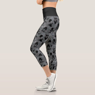 The Grim Adventures of Billy & Mandy Pattern Capri Leggings