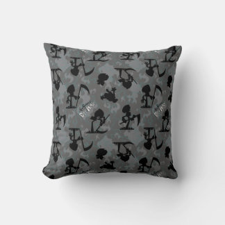 The Grim Adventures of Billy & Mandy Pattern Throw Pillow