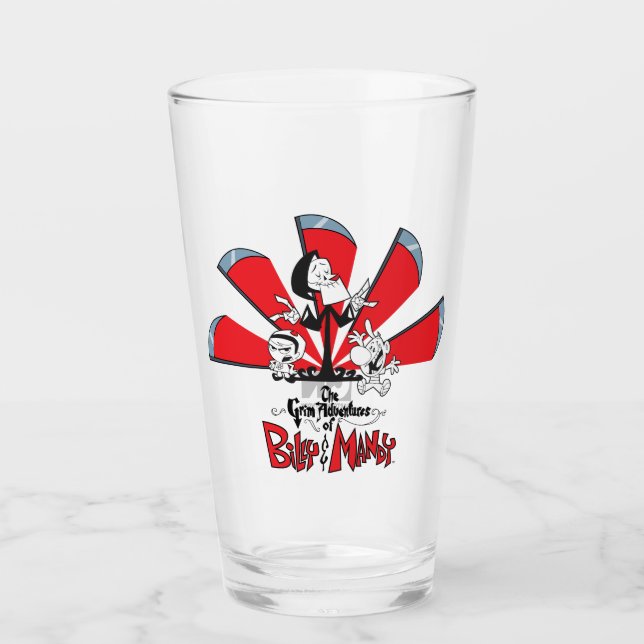 The Grim Adventures of Billy & Mandy Scythes Art Glass (Front)