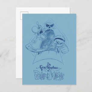 The Grim Adventures of Billy & Mandy Sketch Art Postcard