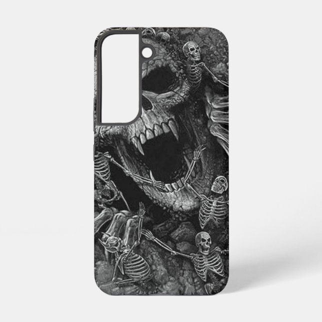 The Grim Beauty, Death Skeleton Samsung Galaxy S22 Case (Back)