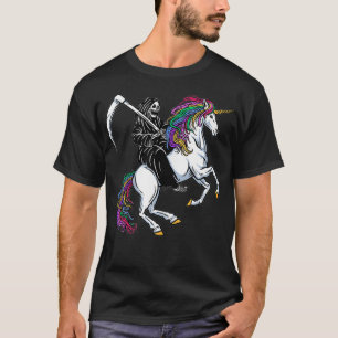 The Grim Reaper Riding a Unicorn T-Shirt