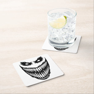 The Grin Square Paper Coaster