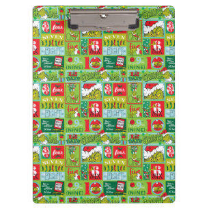 The Grinch   12 Days of Grinchmas Pattern Clipboard
