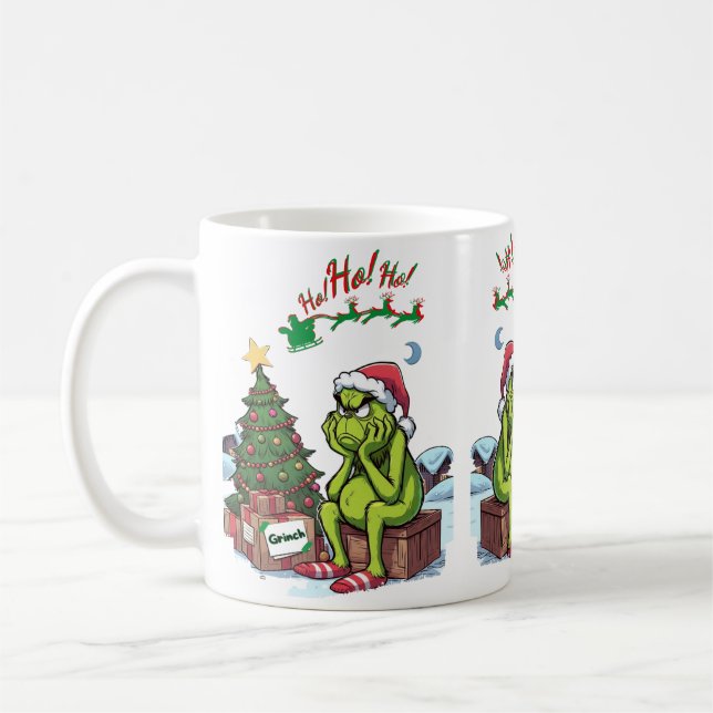 The Grinch at Christmas Coffee Mug (Left)