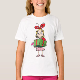 The Grinch   Cindy-Lou Who - Holding Present T-Shirt